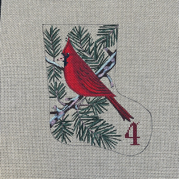 TTAXO205 - Calling Bird, Day 4, mini stocking  #18