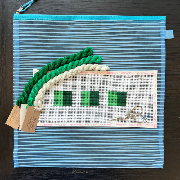 Beginner Kit + Class: Green & White Key Fob