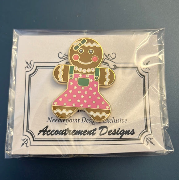 Pink Gingerbread Girl Magnet