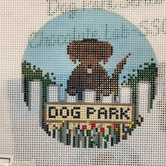 Chocolate Lab Round- Dog Park Series