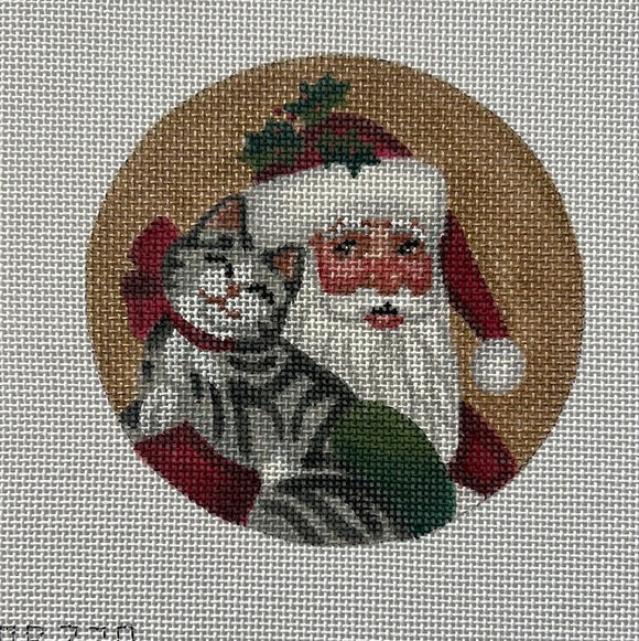 TTOR220 - Santa and Kitty Ornament