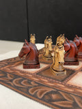 TTAG131 - Equestrian Tic Tac Toe Canvas + Horse Game Pieces