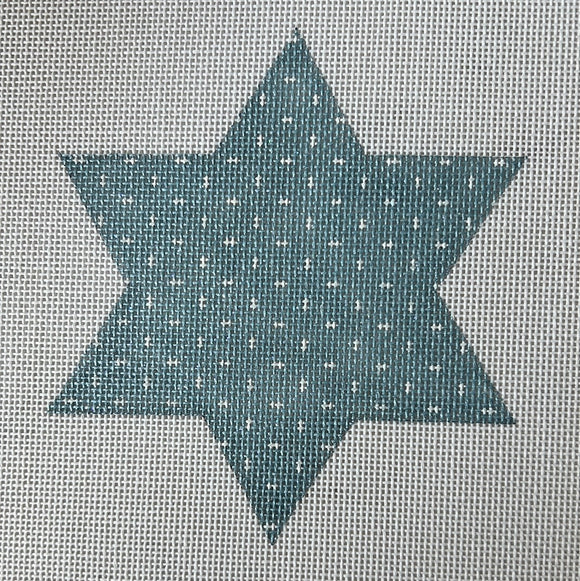 Blue sprinkled star