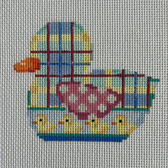 ATbd108 - Plaid/Baby Ducks DuckieAssociated Talents Trunk Show May24