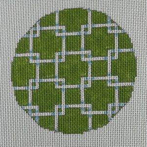 ATrd803L - Square Lattice Round/LimeAssociated Talents Trunk Show May24