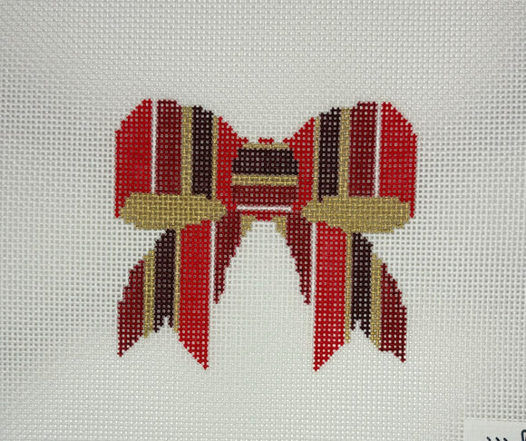 Little Bits: Red Plaid Bow with Stitch Guide