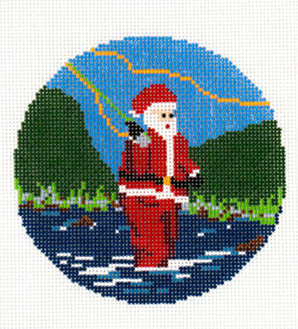 Sporty Santa - Fly Fishing