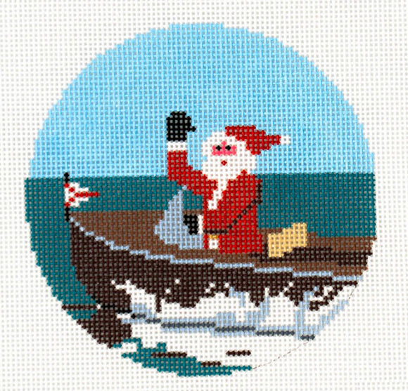 Sporty Santa -- Boating