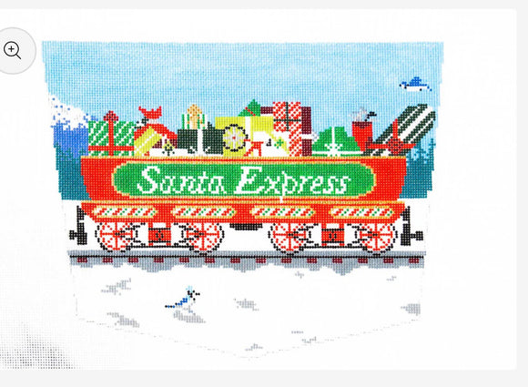 Santa Express Stocking Cuff Name Tag