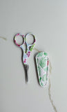 Scissors with Sheath Pink & Green