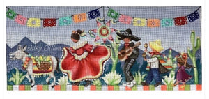 Cinco de Mayo March Needlepoint Canvas - 18 Mesh, 18.5" x 8", ADP221