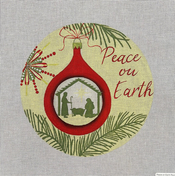 Peace on Earth Round Pillow