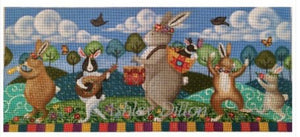 Rabbit Band March Canvas - 18 1/2" x 8", 18 Mesh