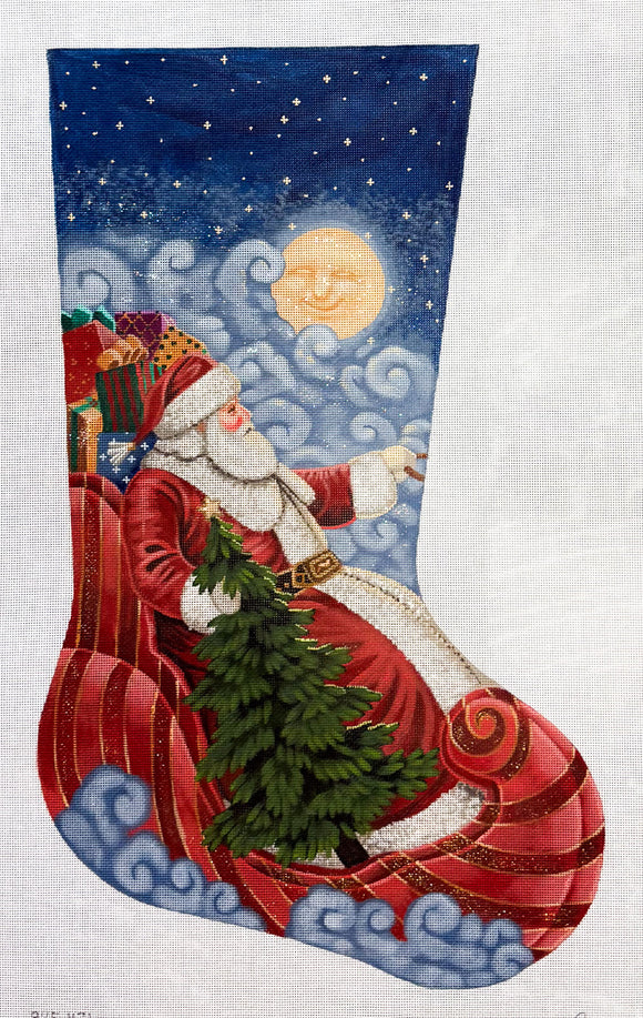 TTAXS421 - Moonlit Santa Stocking