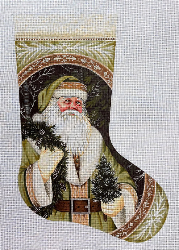 TTAXS450 - Evergreen Santa Stocking