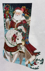 TTAXS312 - Santa On Horseback Stocking