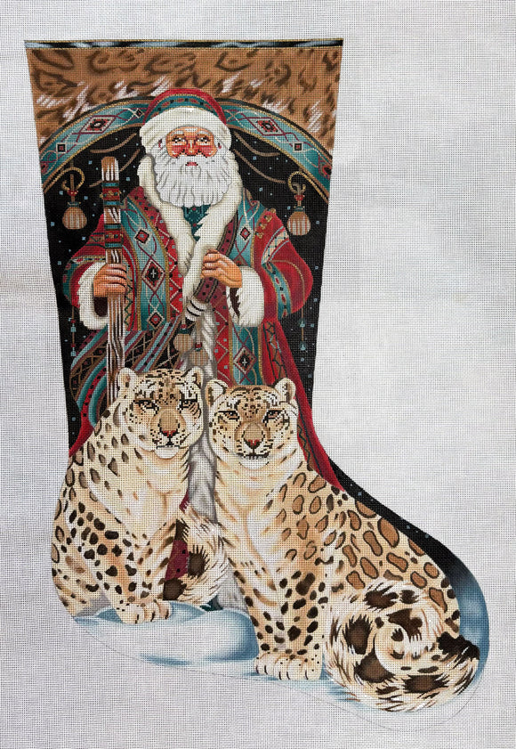 TTAXS338 - Santa & Snow Leopards Stocking