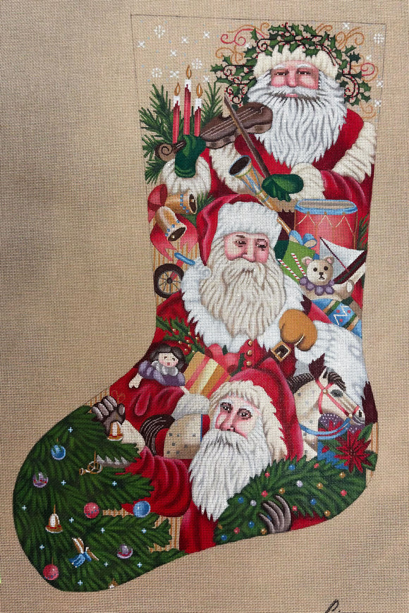 TTAXS278 - Victorian Parade Of Santas Stocking