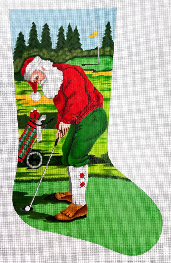 TTAXS150-13 - Santa Golf Stocking, 13 Mesh