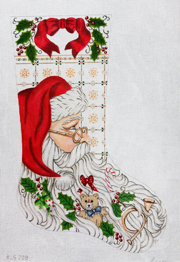 TTAXS208-13 - Santa & His Toys Stocking, 13 Mesh