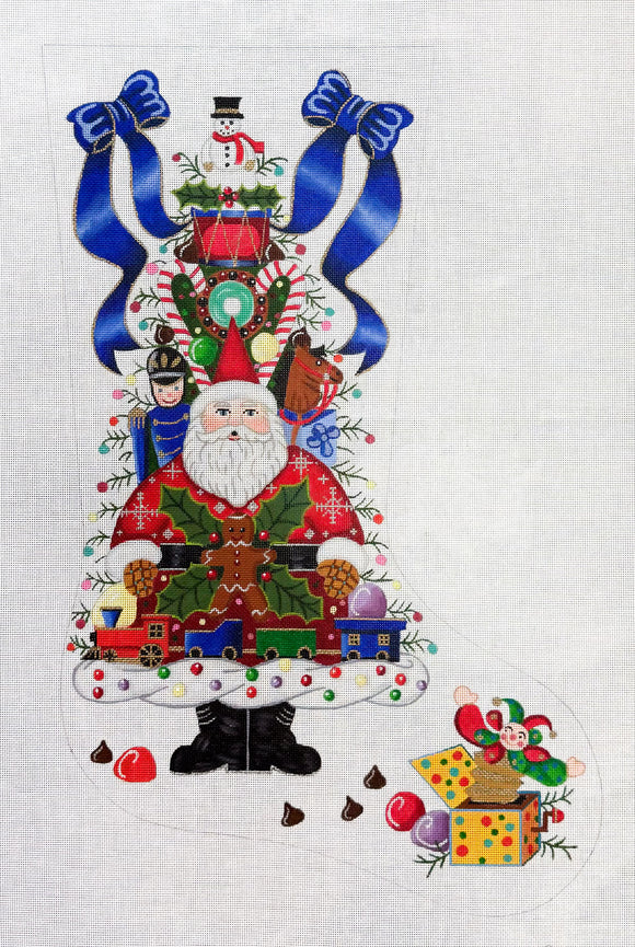 TTAXS228 - Santa Goodie Tree Boy Stocking