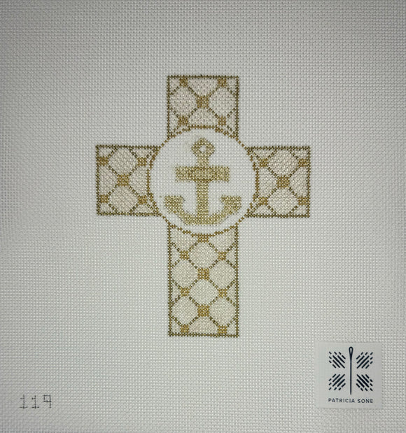 Anchor Cross with Stitch Guide