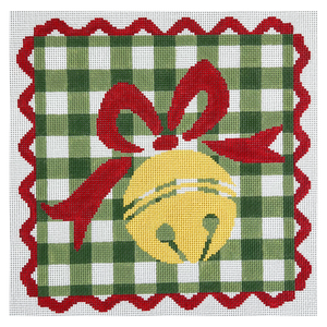 Jingle Bell on Green Gingham