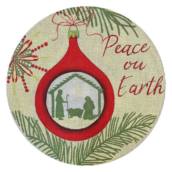 Peace on Earth Round Pillow