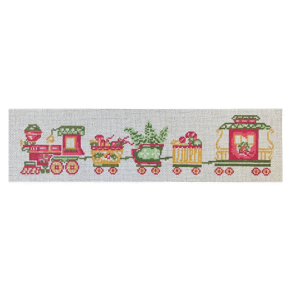 Christmas Train Bolster Pillow