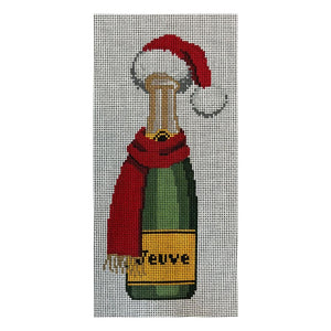 Veuve Bottle - Santa Hat & Scarf