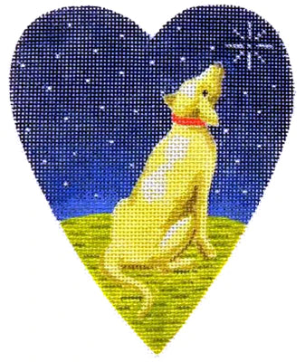 KB 261 - Midnight Golden Labrador Heart - KBTS Sep23