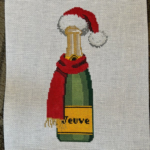 Veuve Bottle - Santa Hat & Scarf