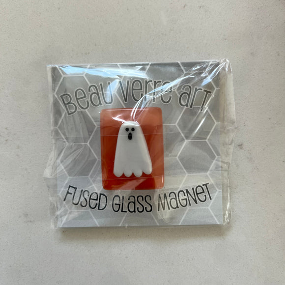 Ghost on Orange Needleminder Magnet