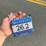 Greyscale Marathon Race Bib