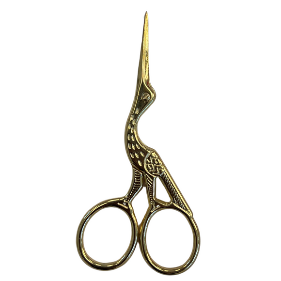 Stork Scissors - Gold