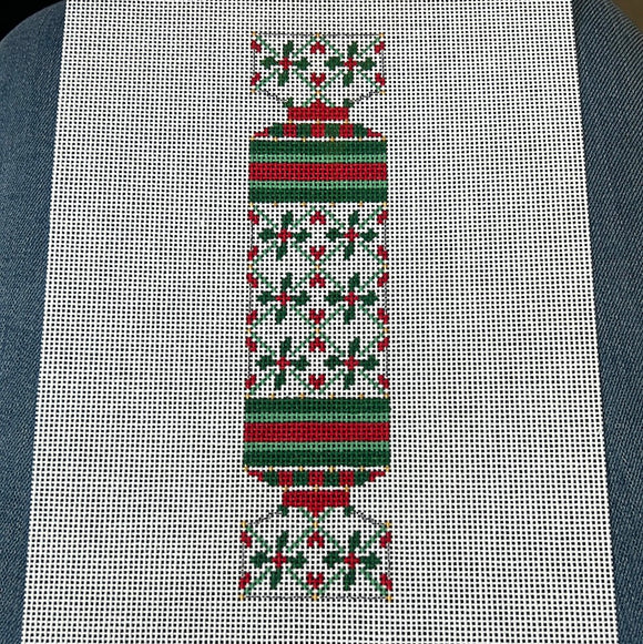 Holly Cracker  - Christmas Crackers (includes stitch guide by Jinny McAuliffe) - WSTS Sep23