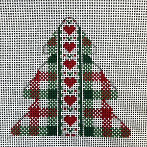 Gingham Tree 3.5" - Christmas Trees (includes stitch guide by Patricia Sone) - WSTS Sep23