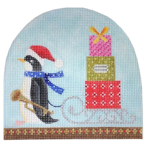 KB 405 - Christmas Snowdome - Penguin & Sleigh - KBTS Sep23