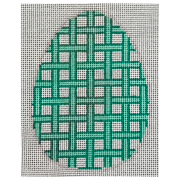 Easter Egg - Green Lattice