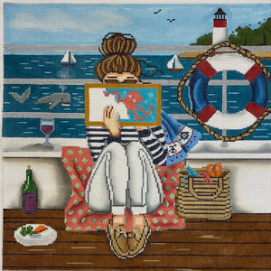 Stitching Boat Girl - APTS Feb24