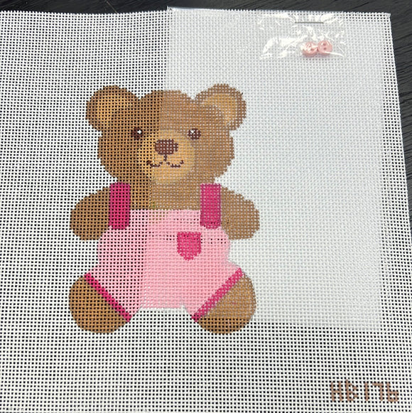 Hummingbird:HB-176 (Teddy Bear Smiles - Pink with stitchguide)