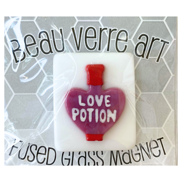 Purple and Red Love Potion on White Needleminder