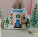 Christmas Village Pink House