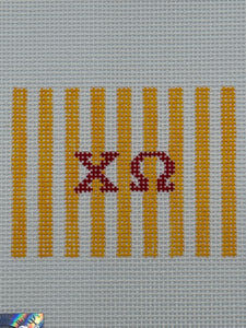 2x3 with Stripes Chi Omega