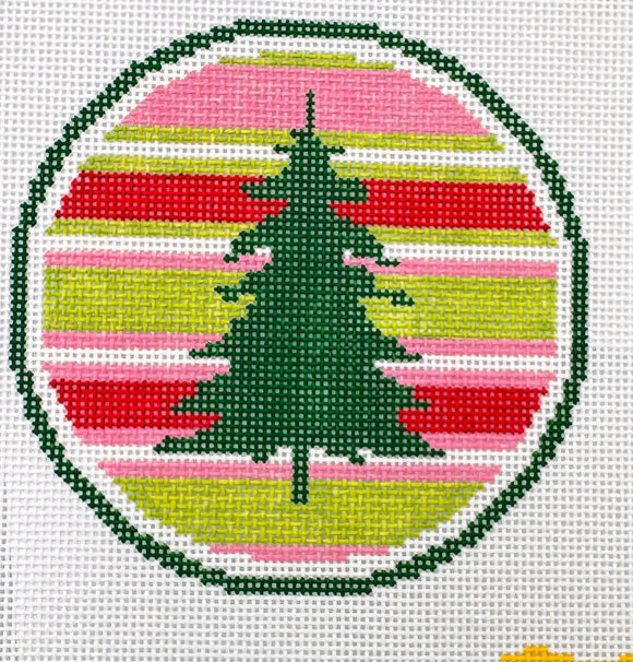 Stripes Tree Round