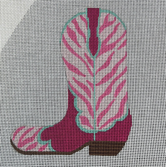 KDTS Apr24 - Cowgirl Boot – Pink Zebra (pointing left), SKU #CB-02L ...