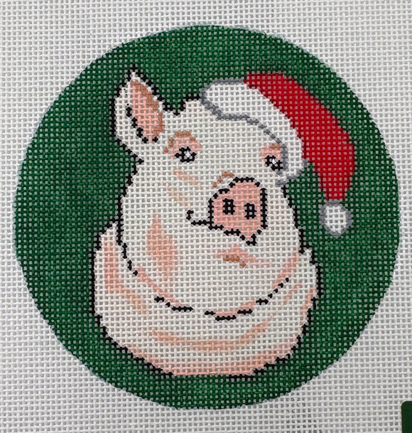 Pig in Santa Hat