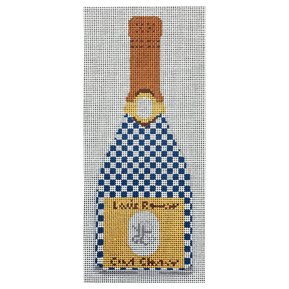 Champagne - Blue Check - 18 Mesh