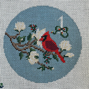Day 1 - Cardinal in a Magnolia Tree  - 12 Days of Southern Christmas - WSTS Sep23