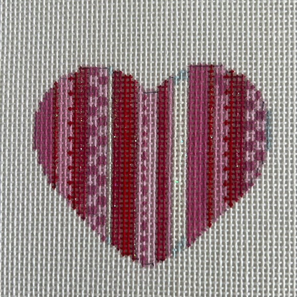 AThe678 - Multi Stripe/Pink Mini Heart.Associated Talents Trunk Show May24